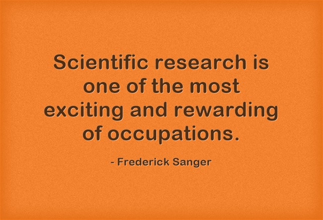 Frederick Sanger Quotes